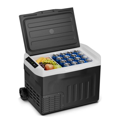 Klarstein PolarForce 30L kompresorowa lodówka turystyczna, panel sterowania LCD, oświetlenie, off-road, ochrona akumulatora, 12 V/230 V