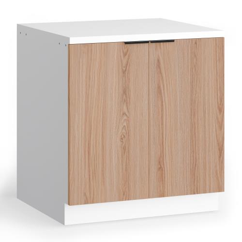 Blumfeldt WoodVista szafka pod zlewozmywak, solidna, zawiasy Soft-Close, aluminiowe uchwyty