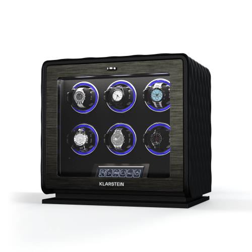 Klarstein LuminousTime rotomat, 6 zegarków, wiele ustawień, LED, 10 dB