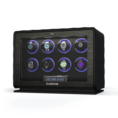 Klarstein LuminousTime rotomat, 8 zegarków, wiele ustawień, LED, 10 dB