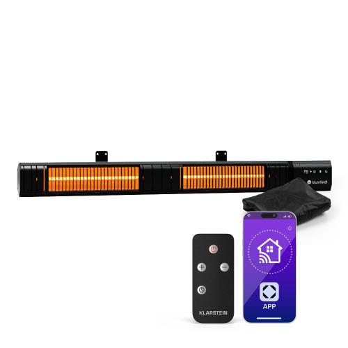 Blumfeldt Gold Bar Slim 3000 W promiennik podczerwieni, 9 stopni, funkcja Wi-Fi, sterowanie dotykowe, pilot, IP 65