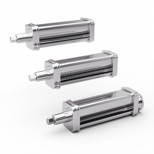 Klarstein Chiara przystawka do makaronu, 3 w 1, 8 grubości ciasta, możliwość mycia w zmywarce, stal nierdzewna, kompatybilna