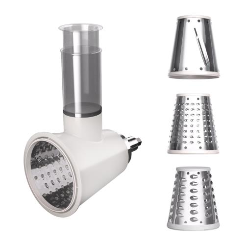 Klarstein Chiara przystawka do szatkowania, 3 tarki, stal nierdzewna, kompaktowa, proste czyszczenie