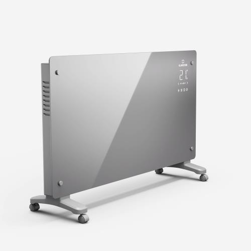 Klarstein Bansin Crystal Smart 2500 grzejnik konwektorowy, 2500 W, sterowanie za pomocą aplikacji, 5-50°C, wyświetlacz LED, ekran dotykowy