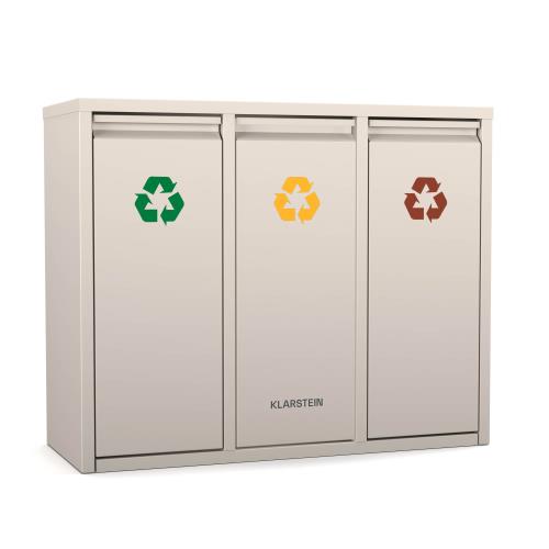 Klarstein Ordnungshüter 3 kosz na śmieci, 45 l, 3 pojemniki, bezzapachowy