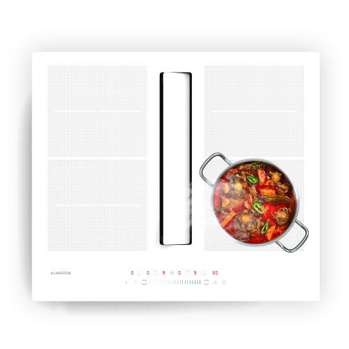 Klarstein Chef-Fusion Down Air System, 2 w 1, płyta indukcyjna + okap, wydajna, 7200 W