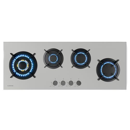 Klarstein Goldflame 4 Slim płyta gazowa, 4 palniki, gaz płynny lub ziemny, zapłon elektryczny