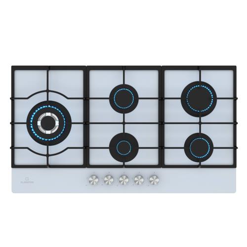 Klarstein Ignito Chef Edition płyta gazowa, 5 palników, zapłon elektroniczny wok, gaz płynny lub ziemny