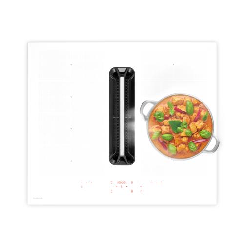 Klarstein AirJet FlexPro płyta indukcyjna z wbudowanym okapem, płyta indukcyjna + okap, Down Air System, strefa Flexi, Booster