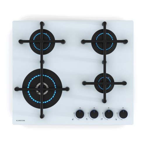 Klarstein Illuminosa 4 płyta gazowa 4-palnikowa palnik Sabaf szklano-ceramiczna