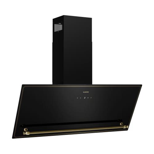 Klarstein Victoria okap skośny 90 cm przepływ powietrza 336 m³/h