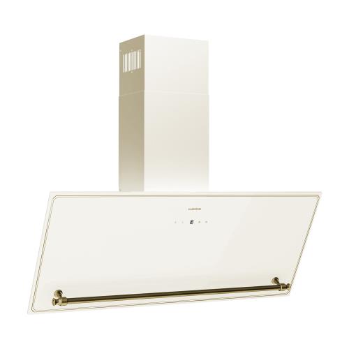 Klarstein Victoria okap skośny 90 cm przepływ powietrza 336 m³/h