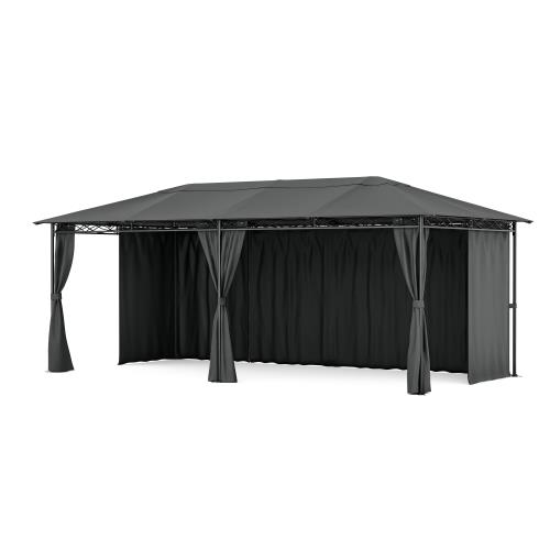 Blumfeldt Pawilon Mondo 3x6 z metalową ramą i 4 ścianami bocznymi