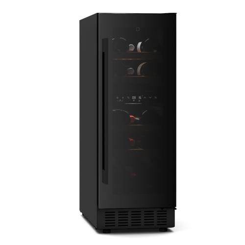 Klarstein Velaire chłodziarka do wina podblatowa, nowoczesna, elegancka, ochrona UV, dwie strefy chłodzenia, 17 butelek