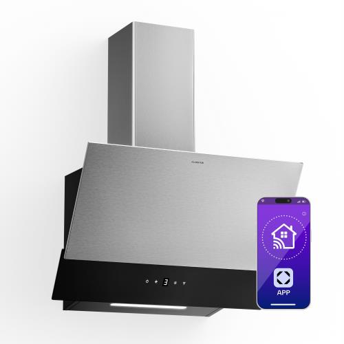 Klarstein Okap kuchenny Verosteel, Elegancki, minimalistyczny, wydajny, Klasa energetyczna A, 624 m³/h, 60 cm