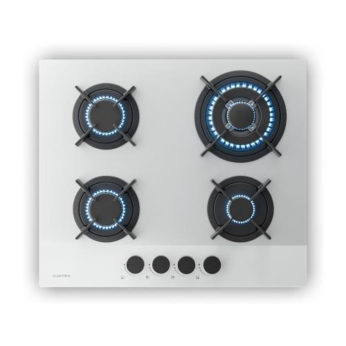 Klarstein Velaire płyta gazowa, 4-palnikowa płyta z elektrycznym zapłonem, gaz ziemny i LPG, 8000 W, 60 cm