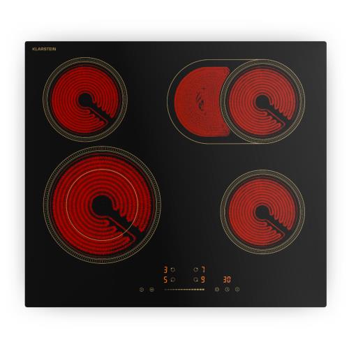 Klarstein Victoria Płyta płyta szklano-ceramiczna, 4 strefy, elegancka, ponadczasowa, 6600 W, 60 cm
