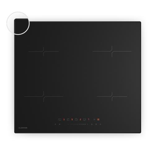 Klarstein Płyta indukcyjna Velaire, elegancka, minimalistyczna, wydajna, 4 strefy gotowania, 7000 W, 60 cm