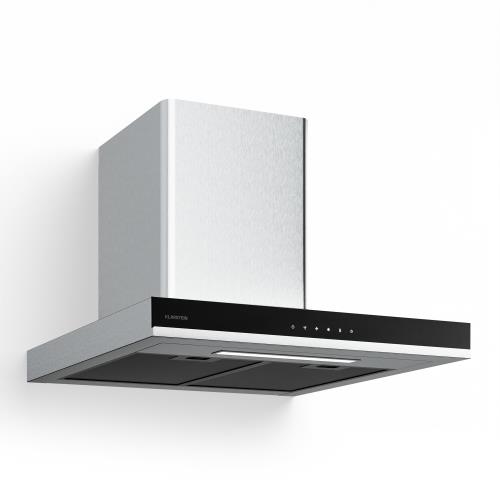 Klarstein Okap kuchenny Verosteel 60 cm, Elegancki, minimalistyczny, wydajny, Klasa energetyczna A++ 881,6 m³/h