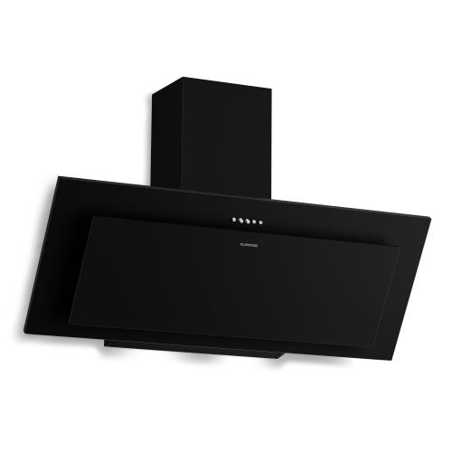 Klarstein Okap skośny Athena | Tryb wyciągu i recyrkulacji | 404 m³/h | 56 W | 90 cm