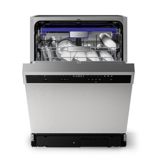 Klarstein Zmywarka do zabudowy Verosteel | Minimalistyczna, Wydajna, Elegancka | EEC A | 60 cm