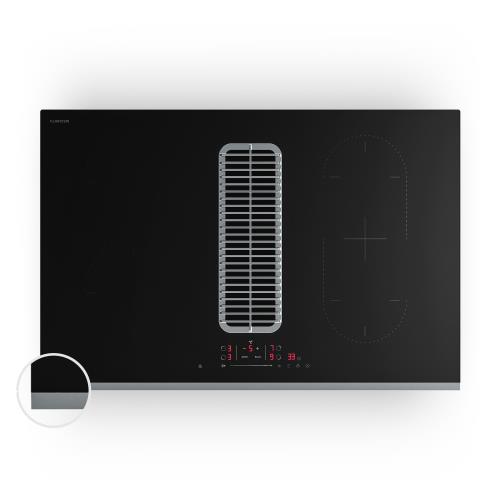 Klarstein Verosteel płyta indukcyjna ze zintegrowanym wyciągiem Elegancka, minimalistyczna, efektywna 8400 W 80 cm