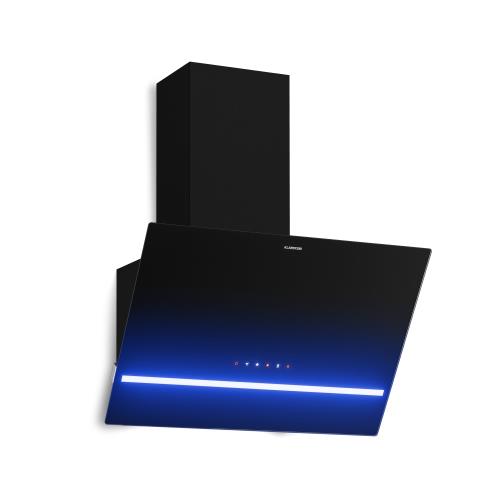 Klarstein Illuminosa okap przyścienny skośny | tryb wyciągu i recyrkulacji | minimalistyczny | 818 m³/h | 60 cm