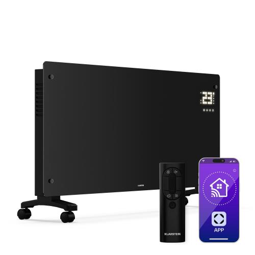 Klarstein Bornholm grzejnik konwektorowy | 3000 W | 30 m² | wysoka moc i styl | 105 x 51 cm