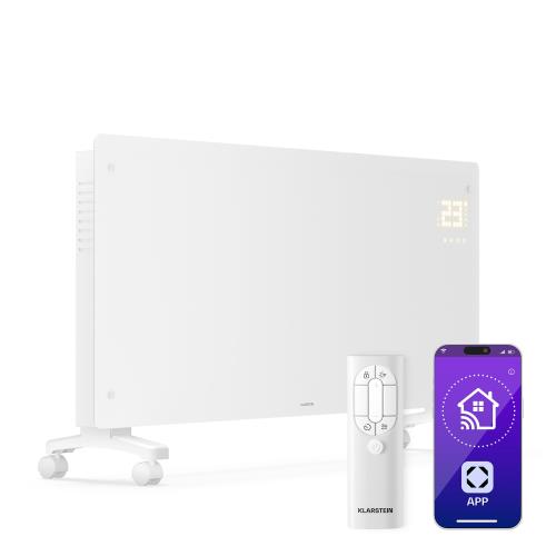 Klarstein Bornholm grzejnik konwektorowy | 3000 W | 30 m² | wysoka moc i styl | 105 x 51 cm