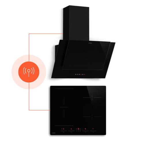 HaloSync płyta indukcyjna z okapem | 4 pola grzewcze | 8400 W | 632 m³/h | 60 cm