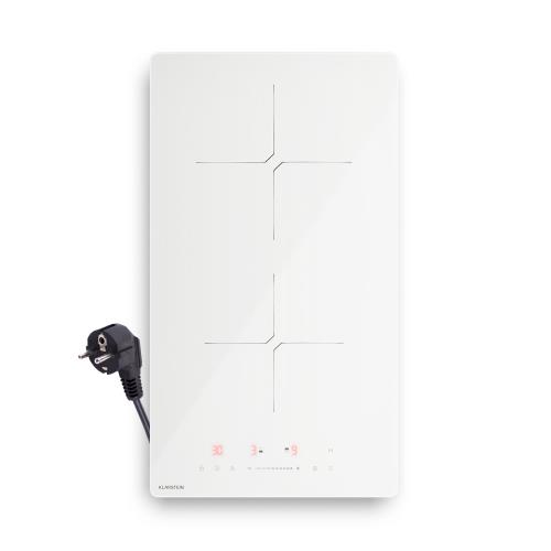 Klarstein Płyta indukcyjna PowerGlide | Nowoczesna, kompaktowa i wydajna | 2 strefy gotowania | 3500 W | 30 cm