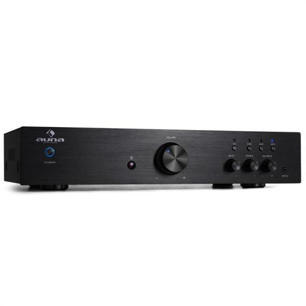 Auna AV2-CD508, wzmacniacz Hi-Fi, stereo, 600 W, stal szlachetna