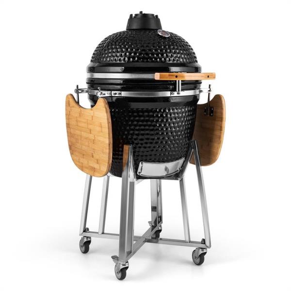 Klarstein Kingsize, grill Kamado, ceramiczny, 21", wedzenie, powolne gotowanie, stal nierdzewna