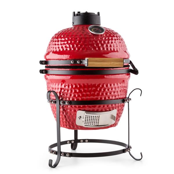 Klarstein Princesize, grill kamado, ceramiczny, 11", wędzenie, BBQ, powolne gotowanie, czerwony