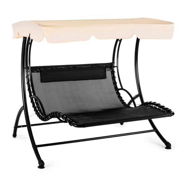 Blumfeldt Aristo, bujany leżak, leżak ogrodowy, huśtawka ogrodowa, w tym poduszka, beżowy