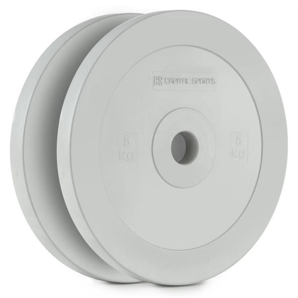 Capital Sports Methoder, obciążenie, talerz gumowany, 2 szt.,5 kg, kolor szary