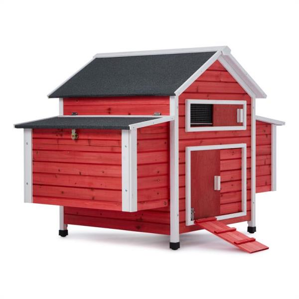 OneConcept Villa Hahnenkamm, kurnik, 6 gniazd do znoszenia jaj, 157 x 113 x 100 cm