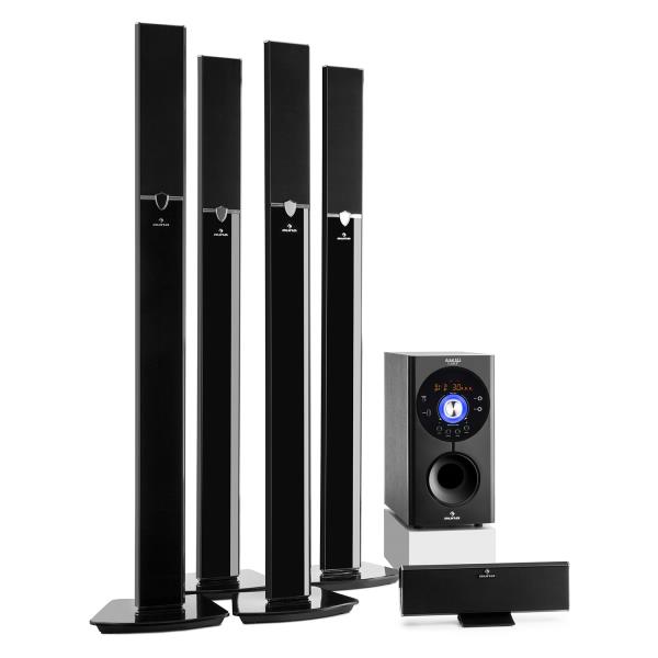 Auna Areal 653, zestaw głośników 5.1, surround, 145 W RMS, Bluetooth, USB/SD/AUX