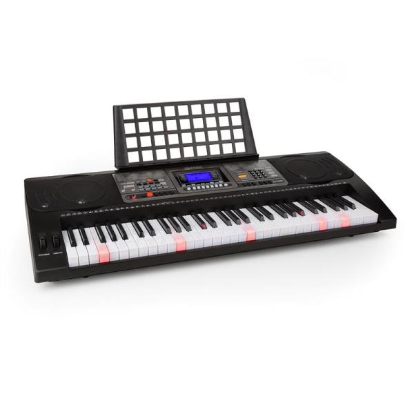 SCHUBERT Etude 450 USB keyboard dla początkujących 61 klawiszy odtwarzacz USB-MIDI podświetlone klawisze czarny