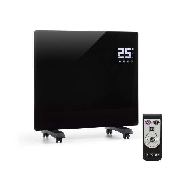 Klarstein Bornholm Single, grzejnik konwekcyjny, termostat, timer, 1000 W, czarny