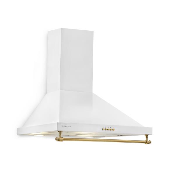 Klarstein Montblanc 60, okap kuchenny przyścienny, 60 cm, 610 m³/h, 165 W, 2 x 1,5 W, LED, reling