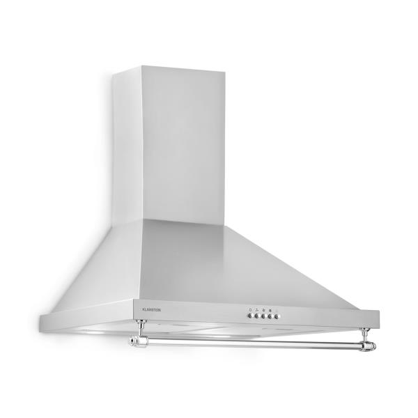 Klarstein Montblanc 60, okap kuchenny przyścienny, 60 cm, 610 m³/h, 165 W, 2 x 1,5 W, LED, reling