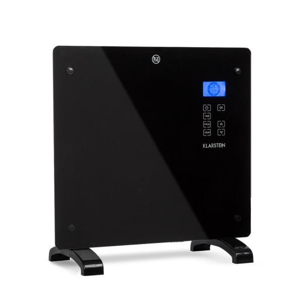 Klarstein Norderney, grzejnik konwekcyjny, termostat, timer, 1000 W, 20 m², czarny