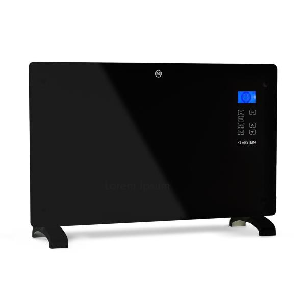 Klarstein Norderney, grzejnik konwekcyjny, termostat, timer, 2000 W, 30 m², czarny