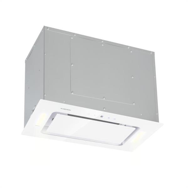 Klarstein Hektor, okap kuchenny, okap, 52 cm, 530 m³/h, LED, panel dotykowy, timer, szkło