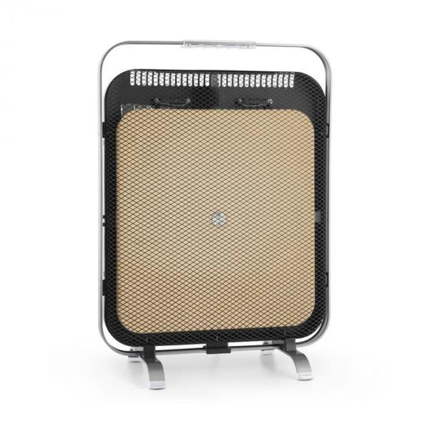 Klarstein HeatPal Marble Blackline, grzejnik na podczerwień, panel grzewczy, 1300 W, marmur, aluminium