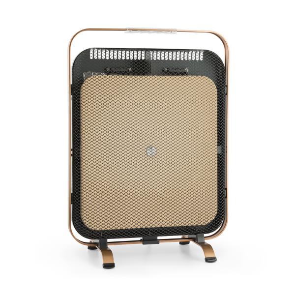 Klarstein HeatPal Marble Blackline, grzejnik na podczerwień, panel grzewczy, 1300 W, marmur, aluminium