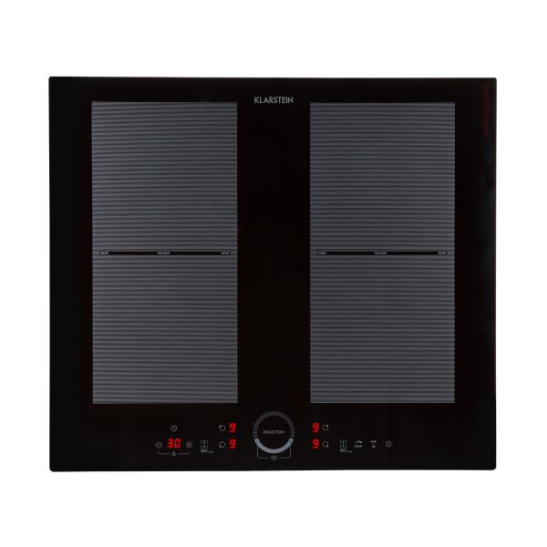 Klarstein Delicatessa 60, płyta indukcyjna do zabudowy, 4 strefy, 7000 W, szkło ceramiczne, timer