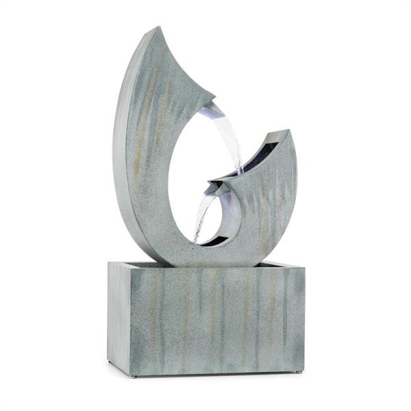 Blumfeldt Trumpet Flow, fontanna ogrodowa, 8 W, metal ocynkowany, diody LED