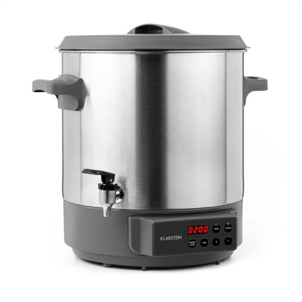 Klarstein Lady Marmalade, garnek do pasteryzacji, dozownik napojów, 27 l, 100°C, 12 h, stal szlachetna